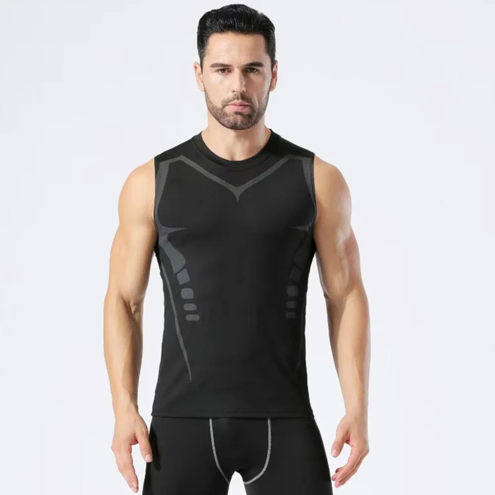 Tank Top Muscle - 2026 Camiseta de Compressão Masculina Sem