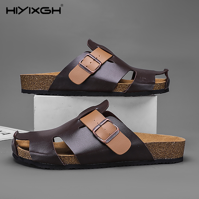 2025 chinelos de verão masculi - Flip Flop Leather Men avaliação e preço