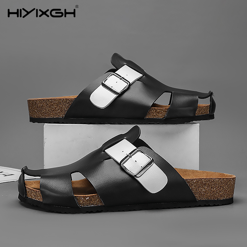 2025 chinelos de verão masculi - Flip Flop Leather Men avaliação e preço