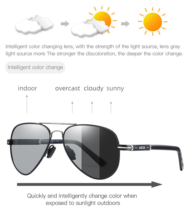 BARCUR-Óculos de sol polarizad - Sunglasses Aviator Polarized avaliação e preço