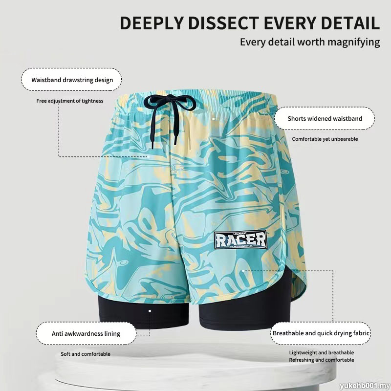Troncos de natação adulto dupl - Swim Trunk Quick Dry avaliação e preço