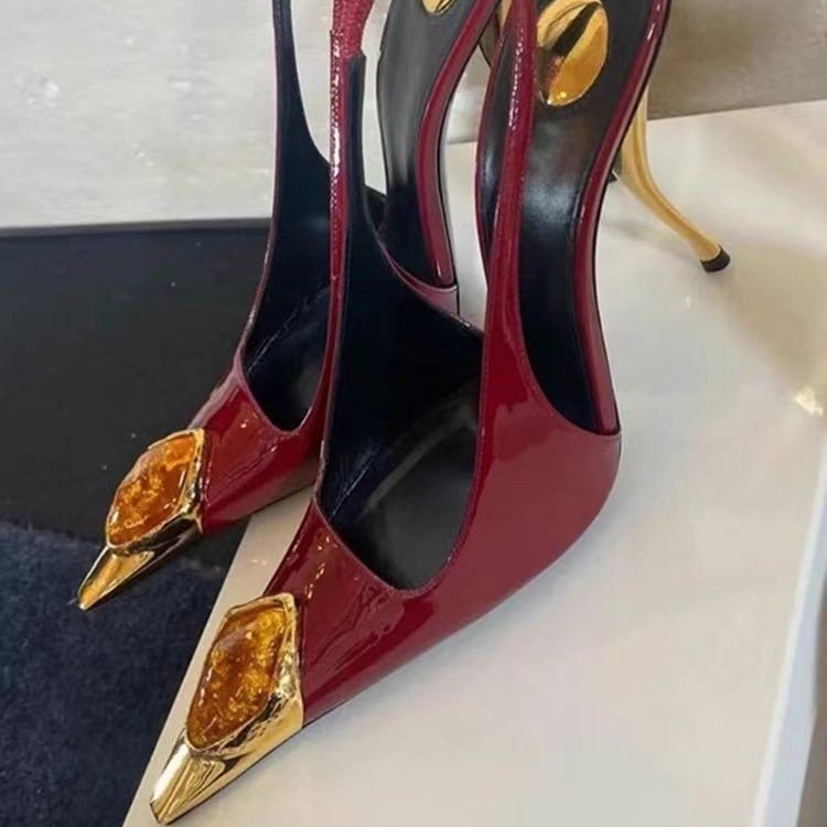 Estilo estrela pedra preciosa  - Casual Sandal Leather avaliação e preço