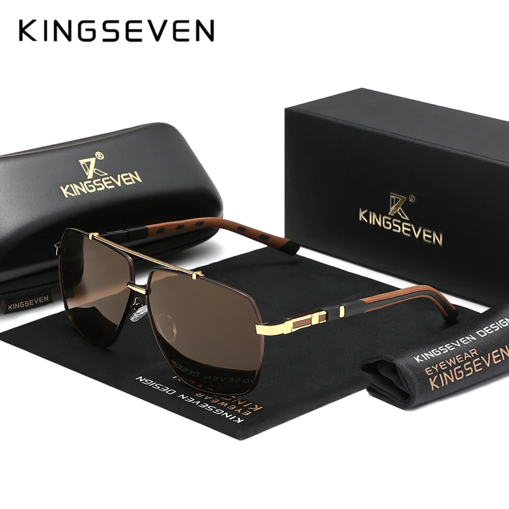 Kingseven novo luxo óculos de  - Sunglasses Aviator Polarized avaliação e preço